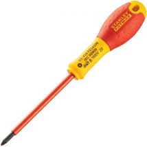 Stanley 1 Tournevis Pozidriv Isolé 1000v Fatmax Pz1 X 100 Mm