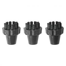 3 Petites Brosses Nylon Noires Polti Pro Classic