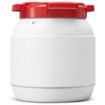 Curtec - Baril grande ouverture scellable UN-X 5L - Usage alimentaire, homologué UN, polyéthylène haute densité