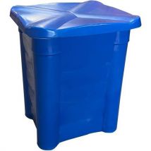 Bac De Stockage Avec Couvercle - 115l - Bleu