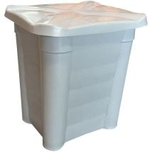 Bac De Stockage Avec Couvercle - 115l - Gris