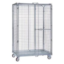 Italiana Contenitori - Roll-conteneur de sécurité Maxiroll 1200x800 - 720 kg - 2 portes - Zingué - Éco-responsable