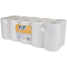 P&P - Papier toilette Soft 60 - Double épaisseur 20x60m - Fibre vierge blanche - Douceur et résistance