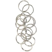 Stafa - Bague à fente en acier - Diamètre 35-40mm - Lot de 100 - Gris