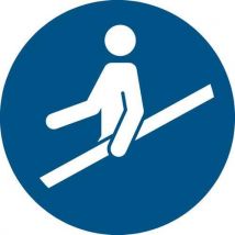 Panneau Pictogramme Obligation D'utiliser La Rampe Ø 300