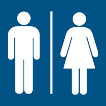 Panneau D'information - Wc Femmes Et Hommes 200x200 Mm