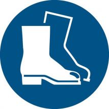 Panneau Picto Chaussures De Sécurité Obligatoires Ø 300