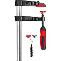 Bessey - Presse à vis fonte malléable poignée bi-matière - Serrage 250mm Saillie 80mm - Éco-responsable