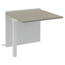 Module Suivant Bas Ola Largeur 80 Cm Blanc Perle/ Chêne Gris