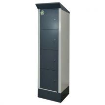 Station De Recharge E-bike Serrure À Clé Gris 7035/anthracite 7016