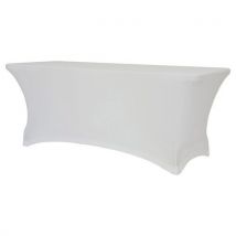 Housse Stretch Pour Table L120 - Blanc