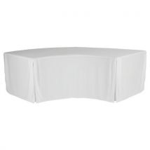 Housse Droite Pour Table Xxl Moon - Blanc