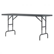 Table Pliante Réglable Hauteur Worktop 180 - 183 X 76 Cm - Gris Bleuté