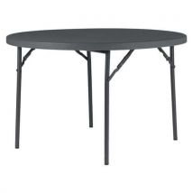 Table Pliante Planet 120 - Ø 120 Cm - Gris Bleuté