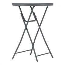 Mange Debout Pliant Cocktail 80 - Ø 81 Cm - Gris Bleuté