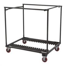 Chariot Pour Mange Debout Cocktail - Table Praxis 80 - Gris Clair