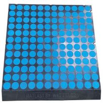 Lot de 4 - Matlast Classe Feu M1 - 555x50 Cm - Pastille Bleue 1 Bord