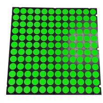 Matlast Noir - 50 X 50 Cm - Pastille Verte - Sans Bord