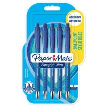Stylo Bille Flexgrip Ultra Rétractable Bleu - Paper Mate