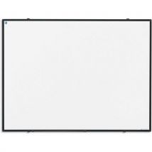 Tableau Blanc Softline Cadre Noir Émaillé Blanc-90x120 Cm