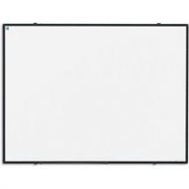 Tableau Blanc Softline Cadre Noir Revêtu Blanc-90x120 Cm