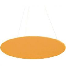 Panneau Plafond Rond Feutre Pet Acoustique Jaune