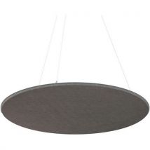 Panneau Plafond Rond Feutre Pet Acoustique Gris Foncé