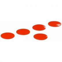 Jeu De 5 Symboles De Cercle Rouges-ø 30mm