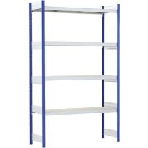 Rayonnage À Tablettes Larges En Bois 524x2000 Mm Bleu