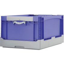 Bito - BITOBOX EQ pliable - 55L - 285mm hauteur - Bleu/gris - Usage alimentaire - Robuste