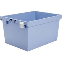 Bito - Bac de distribution double fond MB86421D - 151 L - Plastique Bleu/Gris - Charge 200 kg - Usage Alimentaire