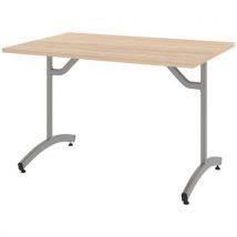 Table Tim 120x80 Cm T6 - Dl - Plat Strat Abs - Acacia/gris Arg