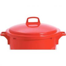 Couvercle Pour Poubelle Agro 75 L Rouge