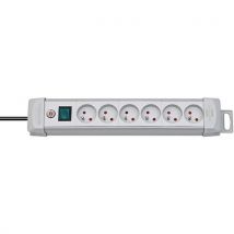 Multiprise Grise Premium-plus 6 Prises Avec Interrupteur