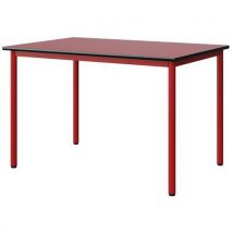 Table Malibu 120x80 T6 4p St Antib Roug U321/noir Rouge 3020
