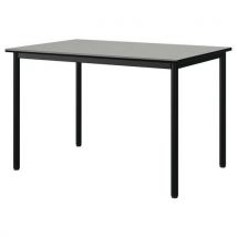 Table Malibu 120x80 T6 4p Stra Isos Gris 1400/noir Noir 9005
