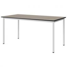 Table Malibu 160x80 T6 4p Stra Chêne 1146/noir Blc 9016