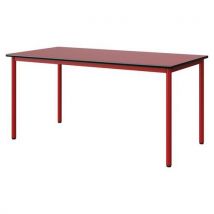 Table Malibu 160x80 T6 4p St Antib Roug U321/noir Rouge 3020