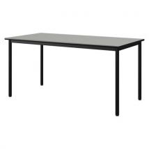 Table Malibu 160x80 T6 4p Stra Isos Gris 1400/noir Noir 9005