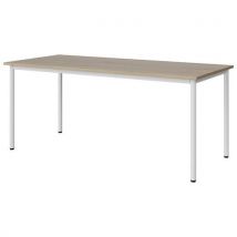 Table Malibu 180x80 T6 4p Stra Abs Chêne 1146/blc 9016