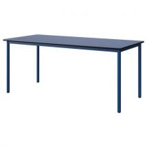 Table Malibu 180x80 T6 4p Str Antib Bleu U525/noir Bleu 5005