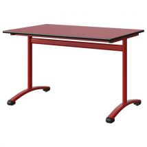 Table Malibu 120x80 T6 Dl Stra Rouge U321/noir Rouge 3020