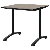 Table Malibu 80x80 T3/t6 Dl St Chêne 1146/noir Noir 9005