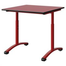 Table Malibu 80x80 T3/t6 Dl St Rouge U321/noir Rouge 3020