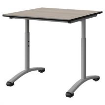 Table Malibu 80x80 T3/t6 Dl St Antib Acacia/noir Gris 9006