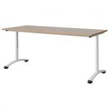 Table Malibu 180x80 T3/t6 Dl Str Alaisé Acacia/blc 9016