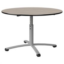 Table Malibu Ø 120 T3/t6 Pc St Sur Acacia-noir Gris 9006