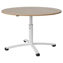 Table Malibu Ø 120 T3/t6 Pc Str Alaisé Acacia/blc 9016