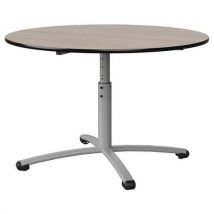 Table Malibu Ø 120 T3/t6 Pc St Antib Acacia/noir Gris 9006