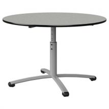 Table Malibu Ø 120 T3/t6 Pc St Isoson Gris 1400/no Gris 9006
